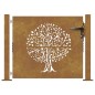 vidaXL Gartentor 105x80 cm Cortenstahl Baum-Design vidaXL Gartentor 105x80 cm Cortenstahl Baum-Design