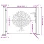 vidaXL Gartentor 105x80 cm Cortenstahl Baum-Design vidaXL Gartentor 105x80 cm Cortenstahl Baum-Design