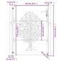 vidaXL Gartentor 105x130 cm Cortenstahl Baum-Design vidaXL Gartentor 105x130 cm Cortenstahl Baum-Design