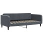 vidaXL Tagesbett Ausziehbar mit Matratzen Dunkelgrau 90x200 cm Samt vidaXL Tagesbett Ausziehbar mit Matratzen Dunkelgrau 90x200 cm Samt
