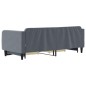vidaXL Tagesbett Ausziehbar mit Schubladen Dunkelgrau 90x200 cm Samt vidaXL Tagesbett Ausziehbar mit Schubladen Dunkelgrau 90x200 cm Samt
