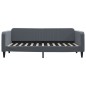 vidaXL Tagesbett Ausziehbar mit Schubladen Dunkelgrau 90x200 cm Samt vidaXL Tagesbett Ausziehbar mit Schubladen Dunkelgrau 90x200 cm Samt