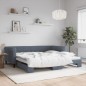 vidaXL Tagesbett Ausziehbar Dunkelgrau 100x200 cm Samt vidaXL Tagesbett Ausziehbar Dunkelgrau 100x200 cm Samt