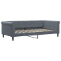 vidaXL Tagesbett Ausziehbar Dunkelgrau 100x200 cm Samt vidaXL Tagesbett Ausziehbar Dunkelgrau 100x200 cm Samt