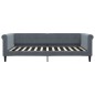vidaXL Tagesbett Ausziehbar Dunkelgrau 100x200 cm Samt vidaXL Tagesbett Ausziehbar Dunkelgrau 100x200 cm Samt