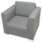 vidaXL Sessel Hellgrau Stoff vidaXL Sessel Hellgrau Stoff