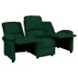 vidaXL 3-Sitzer-Sofa Verstellbar Dunkelgrün Stoff vidaXL 3-Sitzer-Sofa Verstellbar Dunkelgrün Stoff