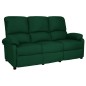 vidaXL 3-Sitzer-Sofa Verstellbar Dunkelgrün Stoff vidaXL 3-Sitzer-Sofa Verstellbar Dunkelgrün Stoff