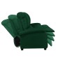vidaXL 3-Sitzer-Sofa Verstellbar Dunkelgrün Stoff vidaXL 3-Sitzer-Sofa Verstellbar Dunkelgrün Stoff