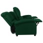 vidaXL 3-Sitzer-Sofa Verstellbar Dunkelgrün Stoff vidaXL 3-Sitzer-Sofa Verstellbar Dunkelgrün Stoff