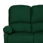 vidaXL 3-Sitzer-Sofa Verstellbar Dunkelgrün Stoff vidaXL 3-Sitzer-Sofa Verstellbar Dunkelgrün Stoff