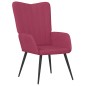 vidaXL Relaxsessel Weinrot Samt vidaXL Relaxsessel Weinrot Samt