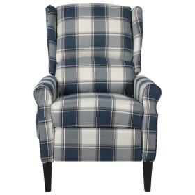 vidaXL Relaxsessel Verstellbar Blau Stoff