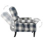 vidaXL Relaxsessel Verstellbar Blau Stoff vidaXL Relaxsessel Verstellbar Blau Stoff