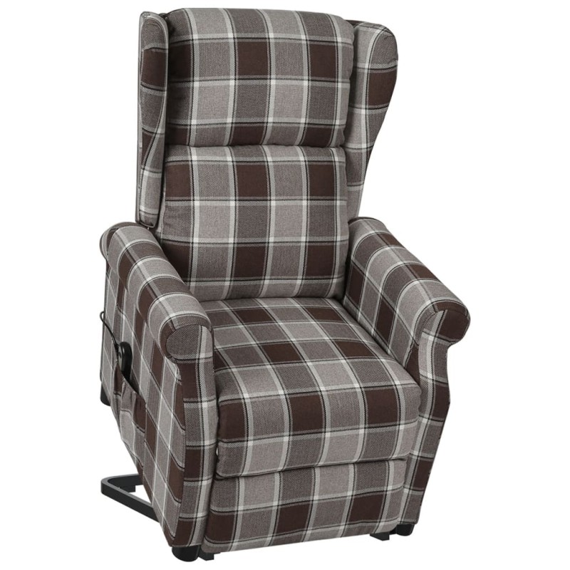 vidaXL Aufstehsessel Braun Stoff vidaXL Aufstehsessel Braun Stoff