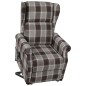 vidaXL Aufstehsessel Braun Stoff vidaXL Aufstehsessel Braun Stoff
