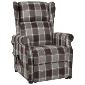 vidaXL Aufstehsessel Braun Stoff