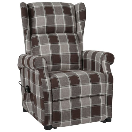 vidaXL Aufstehsessel Braun Stoff