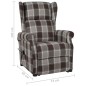 vidaXL Aufstehsessel Braun Stoff vidaXL Aufstehsessel Braun Stoff