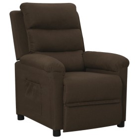 vidaXL Relaxsessel Dunkelbraun Stoff