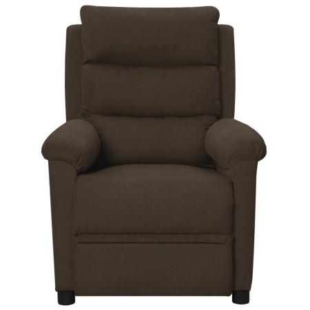 vidaXL Relaxsessel Dunkelbraun Stoff