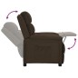 vidaXL Relaxsessel Dunkelbraun Stoff vidaXL Relaxsessel Dunkelbraun Stoff