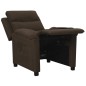 vidaXL Relaxsessel Dunkelbraun Stoff vidaXL Relaxsessel Dunkelbraun Stoff