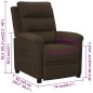 vidaXL Relaxsessel Dunkelbraun Stoff vidaXL Relaxsessel Dunkelbraun Stoff