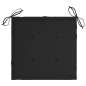 vidaXL Gartenstühle mit Schwarzen Kissen 8 Stk. Massivholz Teak vidaXL Gartenstühle mit Schwarzen Kissen 8 Stk. Massivholz Teak