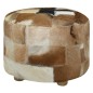 vidaXL Hocker Echtleder Rund 50x50x45 cm vidaXL Hocker Echtleder Rund 50x50x45 cm