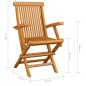 vidaXL Gartenstühle mit Königsblauen Kissen 3 Stk. Massivholz Teak vidaXL Gartenstühle mit Königsblauen Kissen 3 Stk. Massivholz Teak