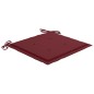 vidaXL Gartenstühle mit Weinroten Kissen 2 Stk. Massivholz Teak vidaXL Gartenstühle mit Weinroten Kissen 2 Stk. Massivholz Teak