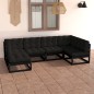6-tlg. Garten-Lounge-Set mit Kissen Kiefer Massivholz 6-tlg. Garten-Lounge-Set mit Kissen Kiefer Massivholz
