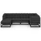 6-tlg. Garten-Lounge-Set mit Kissen Kiefer Massivholz 6-tlg. Garten-Lounge-Set mit Kissen Kiefer Massivholz