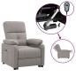 vidaXL Relaxsessel Elektrisch Taupe Stoff vidaXL Relaxsessel Elektrisch Taupe Stoff