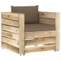 vidaXL 2-tlg. Garten-Lounge-Set mit Kissen Grün Imprägniertes Holz vidaXL 2-tlg. Garten-Lounge-Set mit Kissen Grün Imprägniertes Holz
