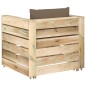 vidaXL 2-tlg. Garten-Lounge-Set mit Kissen Grün Imprägniertes Holz vidaXL 2-tlg. Garten-Lounge-Set mit Kissen Grün Imprägniertes Holz
