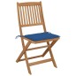 vidaXL Klappbare Gartenstühle 8 Stk. mit Kissen Massivholz Akazie vidaXL Klappbare Gartenstühle 8 Stk. mit Kissen Massivholz Akazie