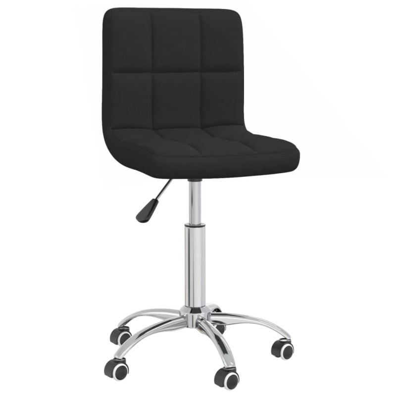 vidaXL Esszimmerstuhl Drehbar Schwarz Stoff vidaXL Esszimmerstuhl Drehbar Schwarz Stoff