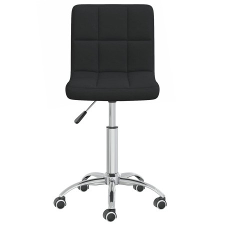 vidaXL Esszimmerstuhl Drehbar Schwarz Stoff