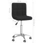 vidaXL Esszimmerstuhl Drehbar Schwarz Stoff vidaXL Esszimmerstuhl Drehbar Schwarz Stoff