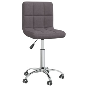 vidaXL Esszimmerstuhl Drehbar Taupe Stoff