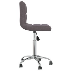 vidaXL Esszimmerstuhl Drehbar Taupe Stoff
