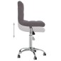 vidaXL Esszimmerstuhl Drehbar Taupe Stoff vidaXL Esszimmerstuhl Drehbar Taupe Stoff