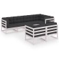 vidaXL 7-tlg. Garten-Lounge-Set mit Kissen Massivholz Kiefer vidaXL 7-tlg. Garten-Lounge-Set mit Kissen Massivholz Kiefer