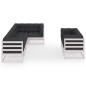 vidaXL 7-tlg. Garten-Lounge-Set mit Kissen Massivholz Kiefer vidaXL 7-tlg. Garten-Lounge-Set mit Kissen Massivholz Kiefer