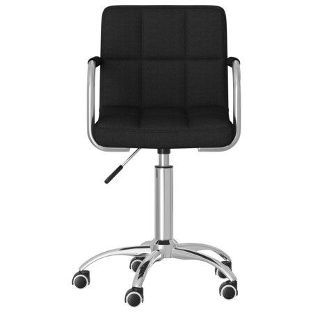 vidaXL Esszimmerstuhl Drehbar Schwarz Stoff