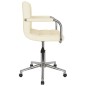 vidaXL Esszimmerstuhl Drehbar Creme Stoff vidaXL Esszimmerstuhl Drehbar Creme Stoff