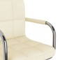 vidaXL Esszimmerstuhl Drehbar Creme Stoff vidaXL Esszimmerstuhl Drehbar Creme Stoff