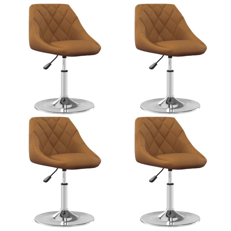 vidaXL Esszimmerstühle 4 Stk. Drehbar Braun Samt vidaXL Esszimmerstühle 4 Stk. Drehbar Braun Samt